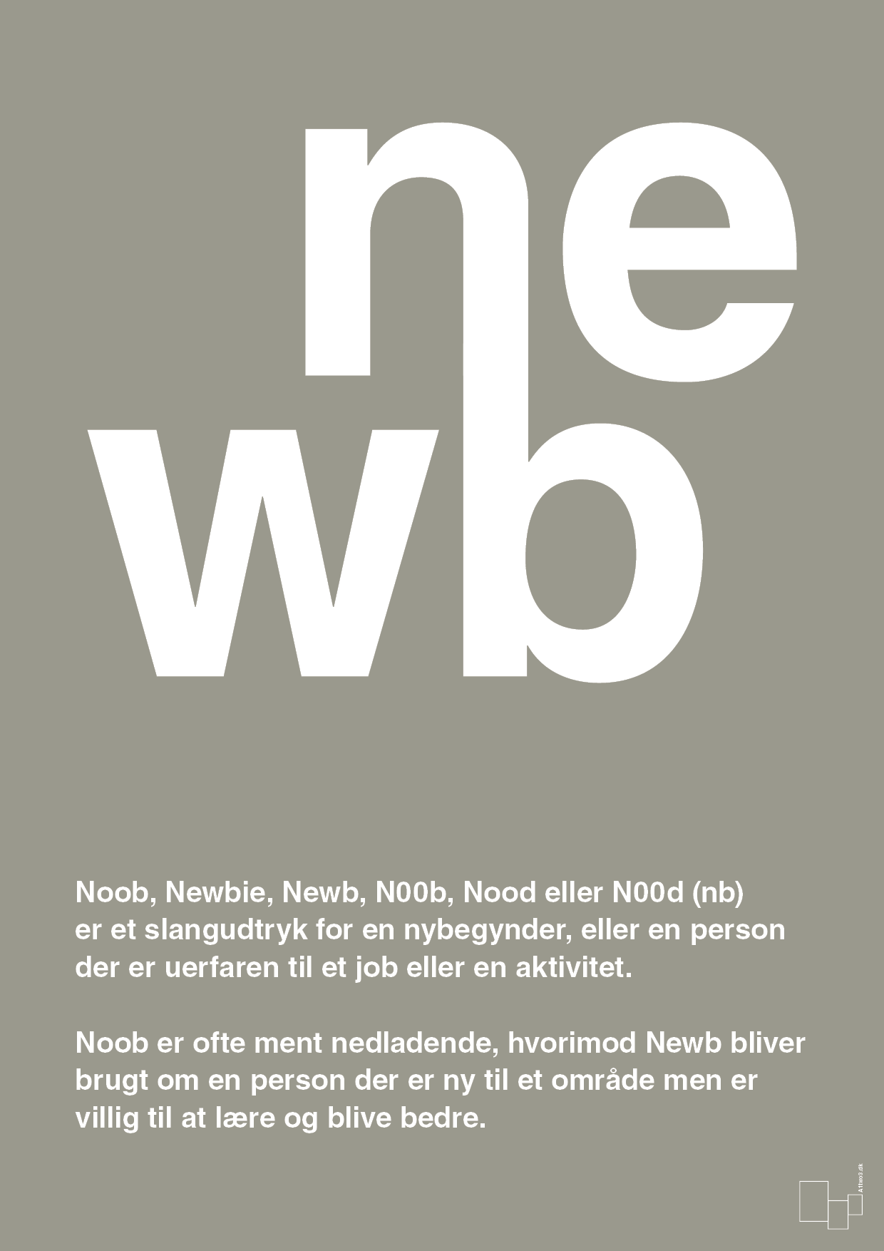 plakat: newb - battleship gray-Retro-A1two3