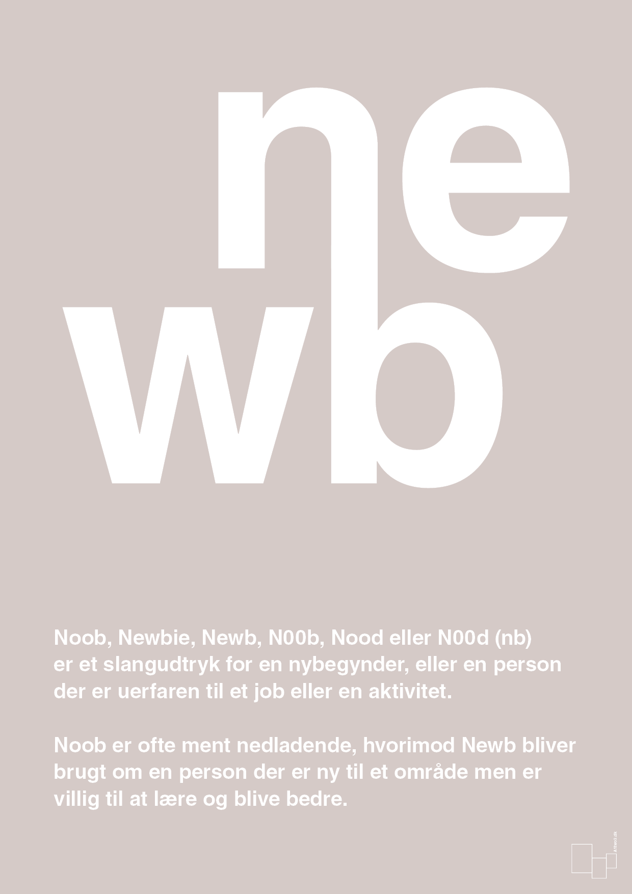 plakat: newb - broken beige-Retro-A1two3