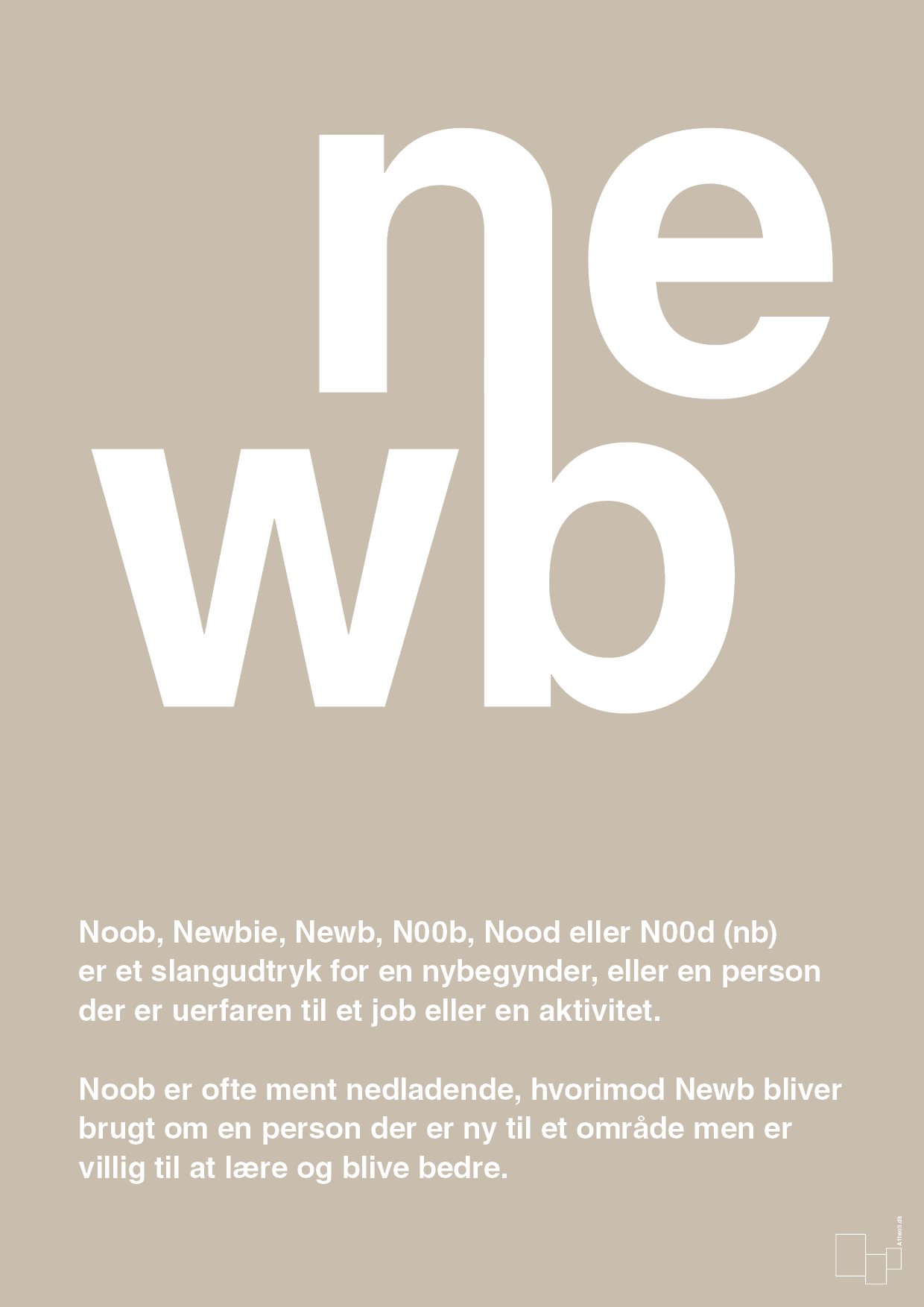plakat: newb - creamy mushroom-Retro-A1two3
