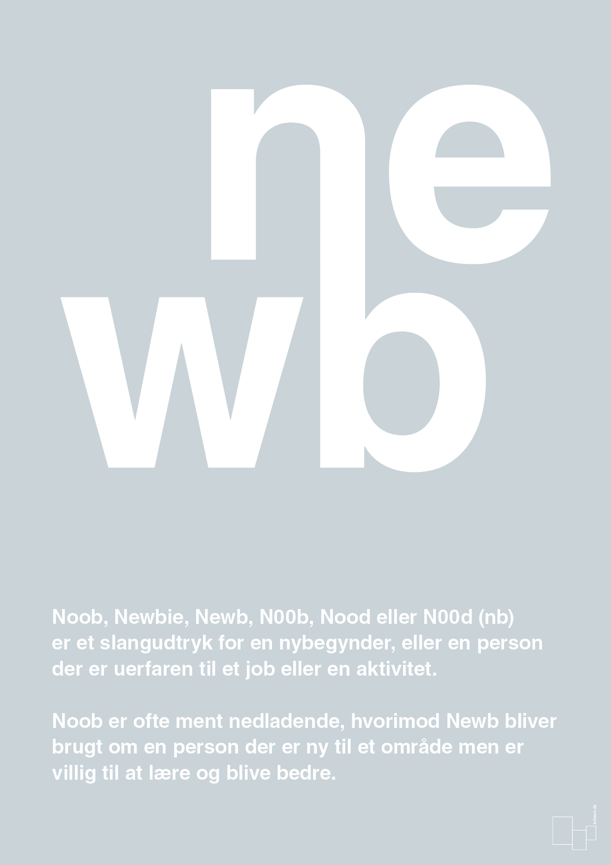 plakat: newb - light drizzle-Retro-A1two3