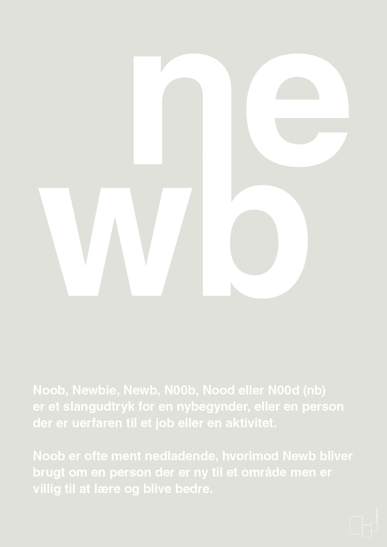 plakat: newb - painters white-Retro-A1two3