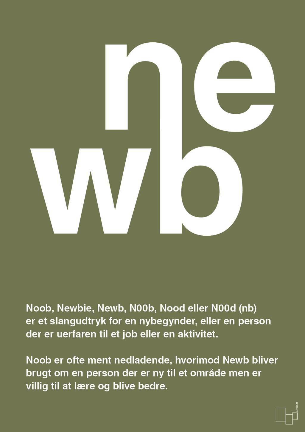 plakat: newb - secret meadow-Retro-A1two3