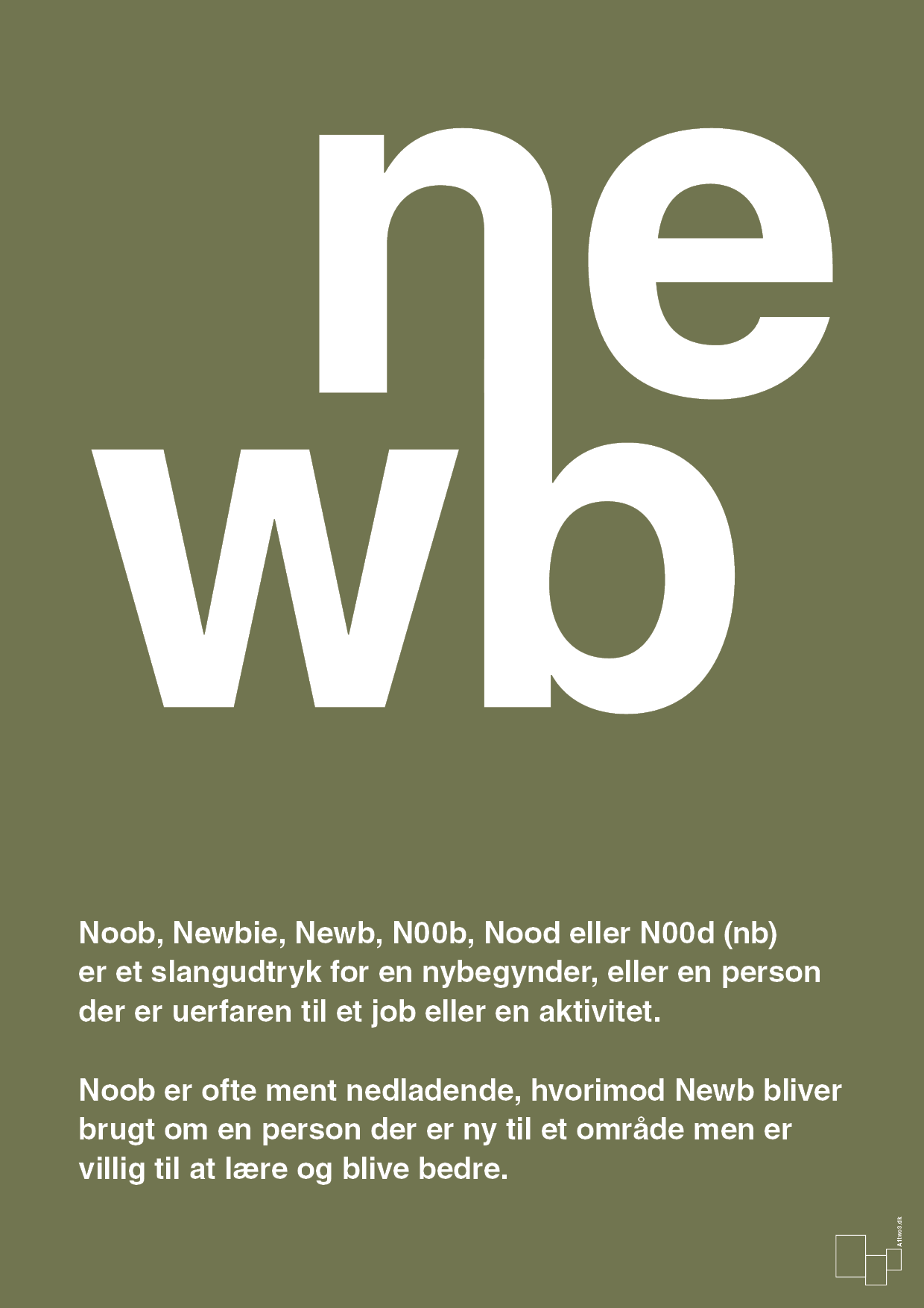 plakat: newb - secret meadow-Retro-A1two3