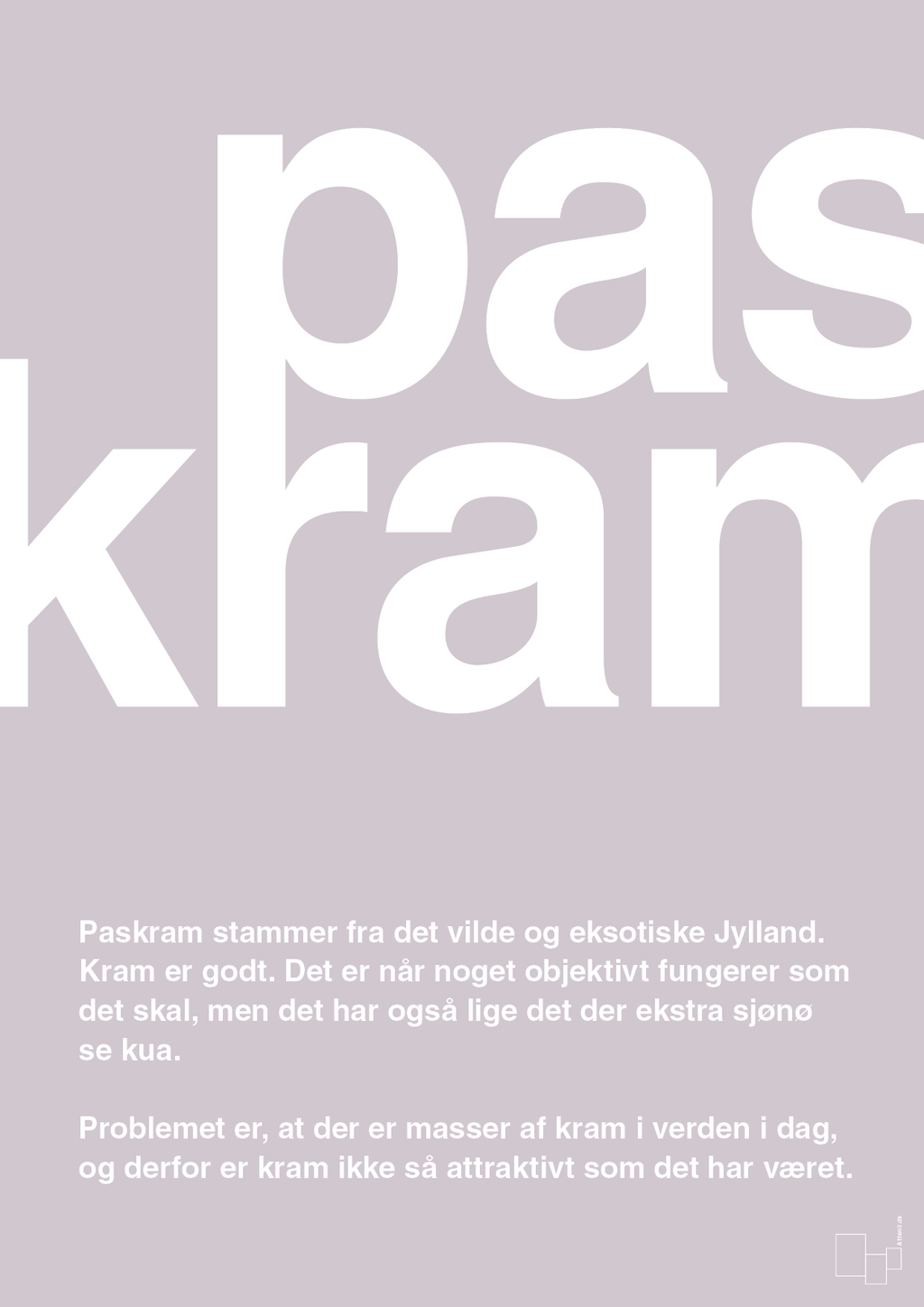 plakat: paskram - dusty lilac-Retro-A1two3