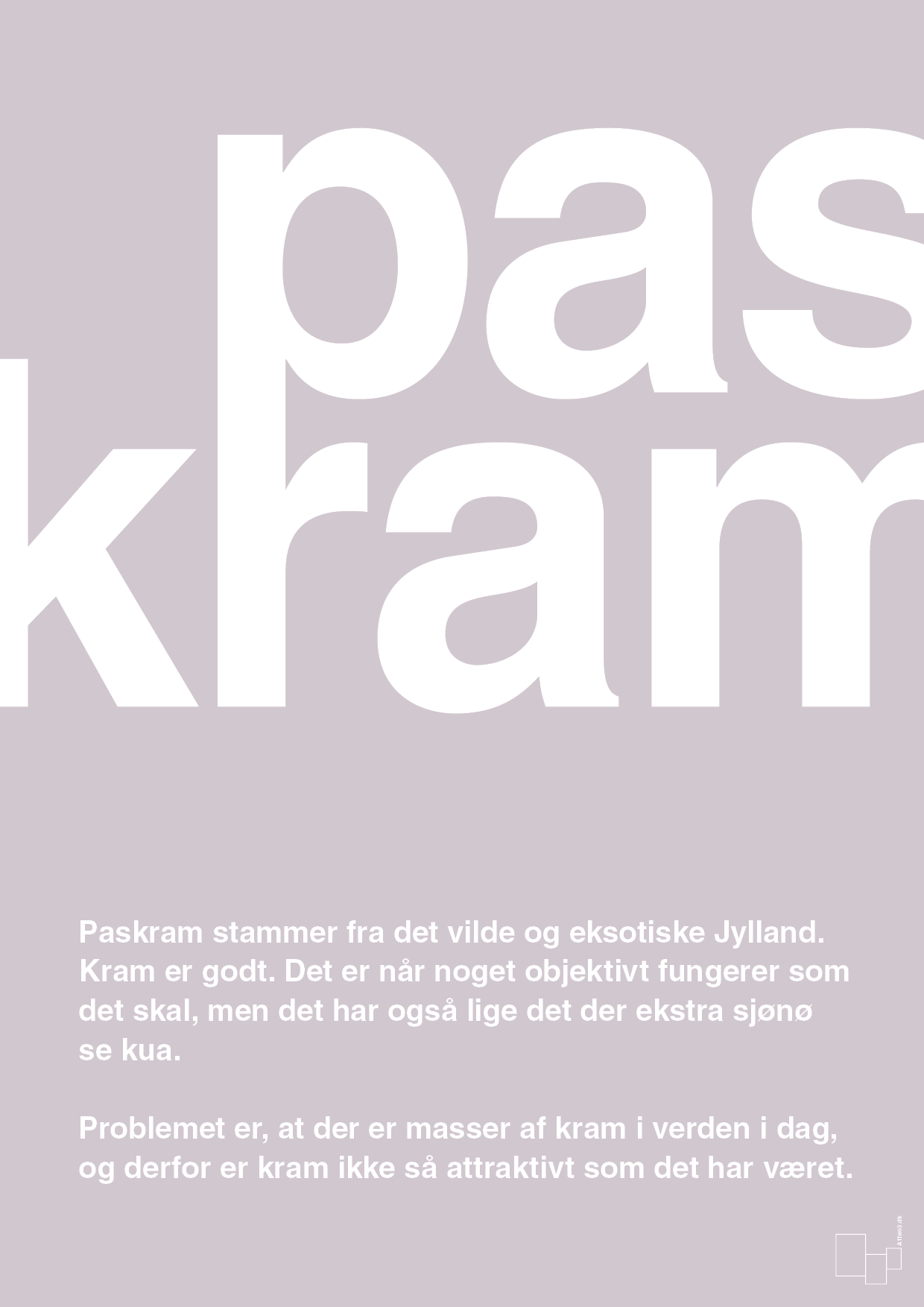 plakat: paskram - dusty lilac-Retro-A1two3