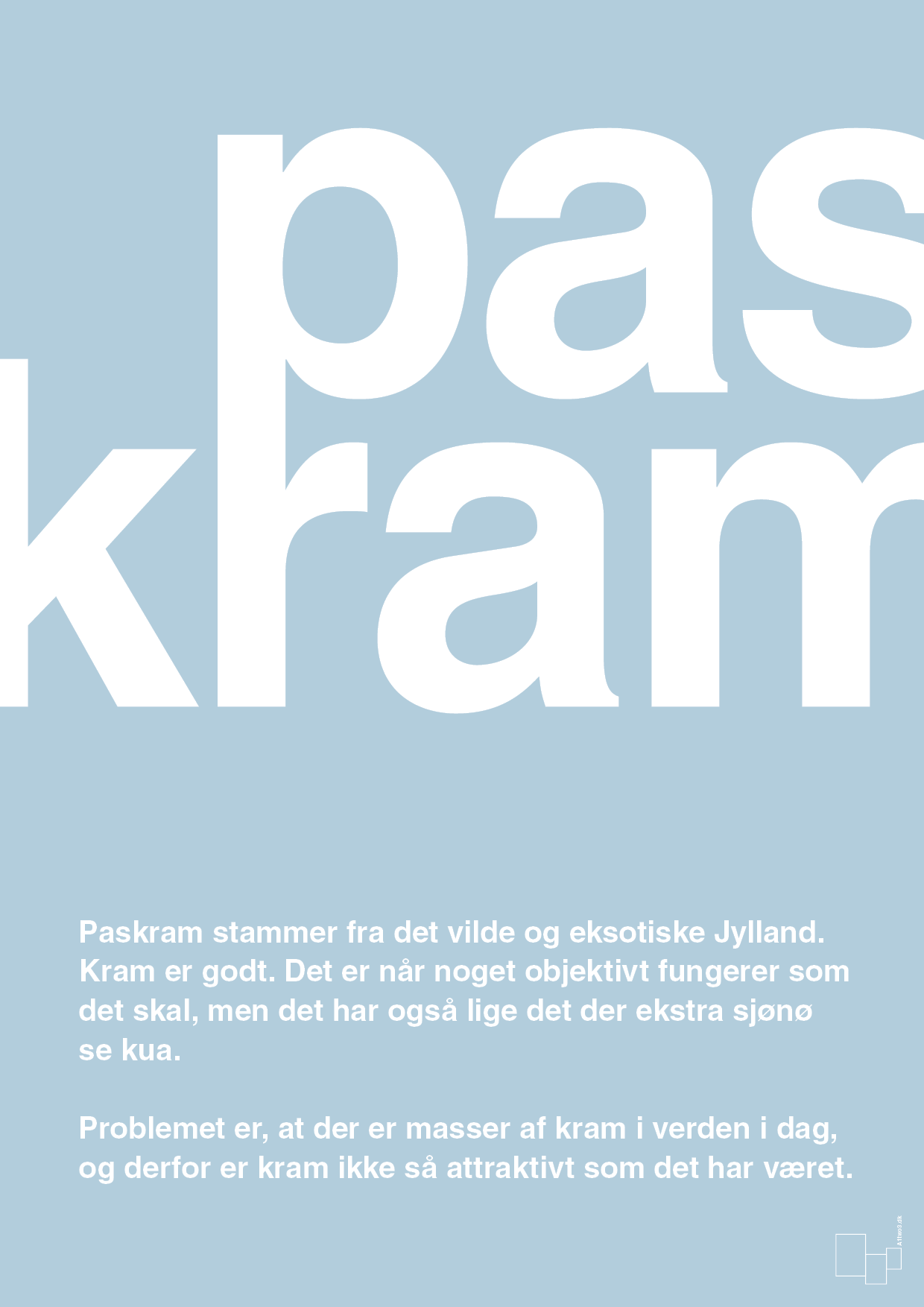 plakat: paskram - heavenly blue-Retro-A1two3