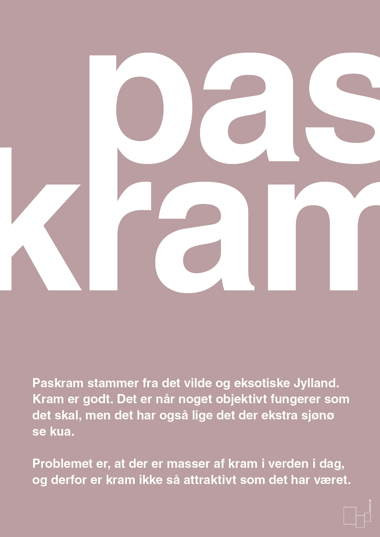 plakat: paskram - light rose-Retro-A1two3