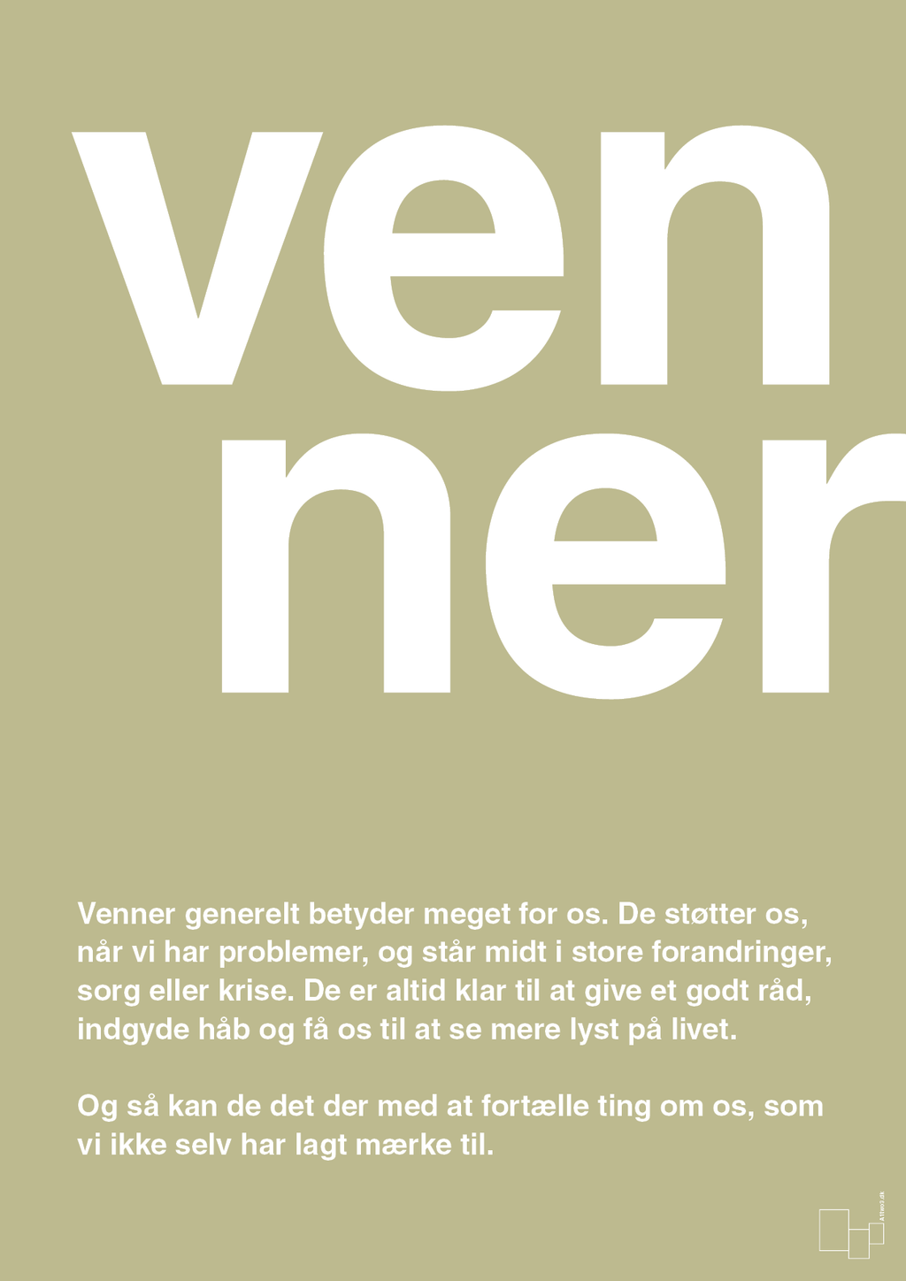 plakat: venner - back to nature-Retro-A1two3