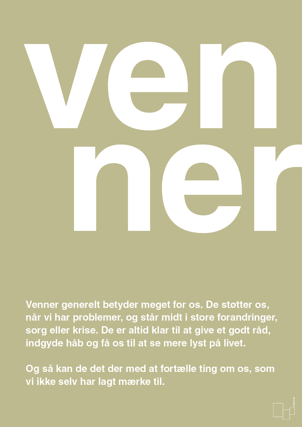 plakat: venner - back to nature-Retro-A1two3