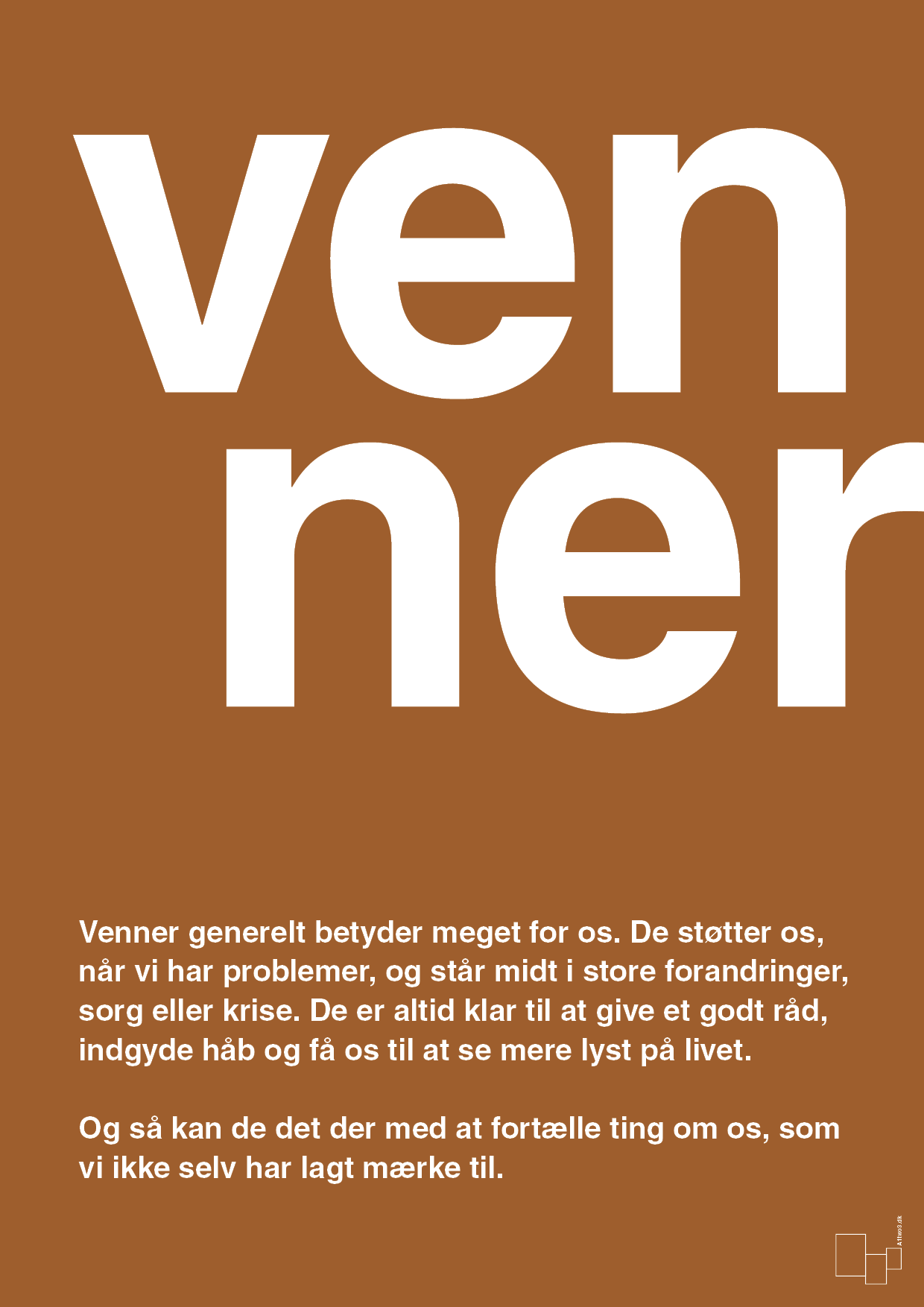plakat: venner - cognac-Retro-A1two3