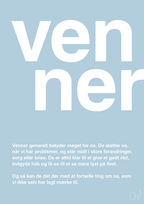 plakat: venner - heavenly blue-Retro-A1two3