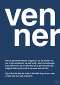plakat: venner - lapis blue-Retro-A1two3