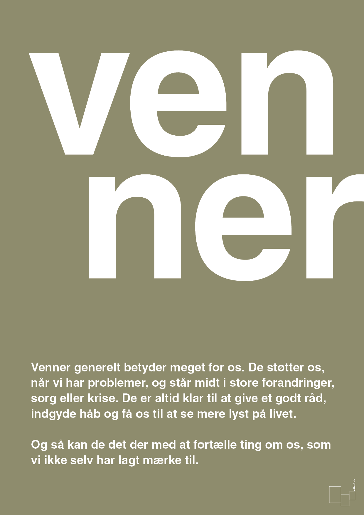 plakat: venner - misty forrest-Retro-A1two3