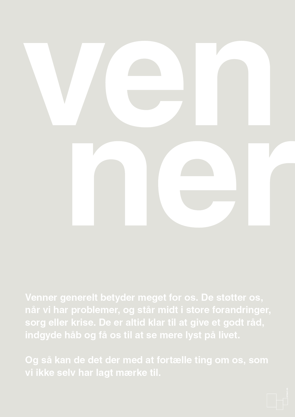 plakat: venner - painters white-Retro-A1two3