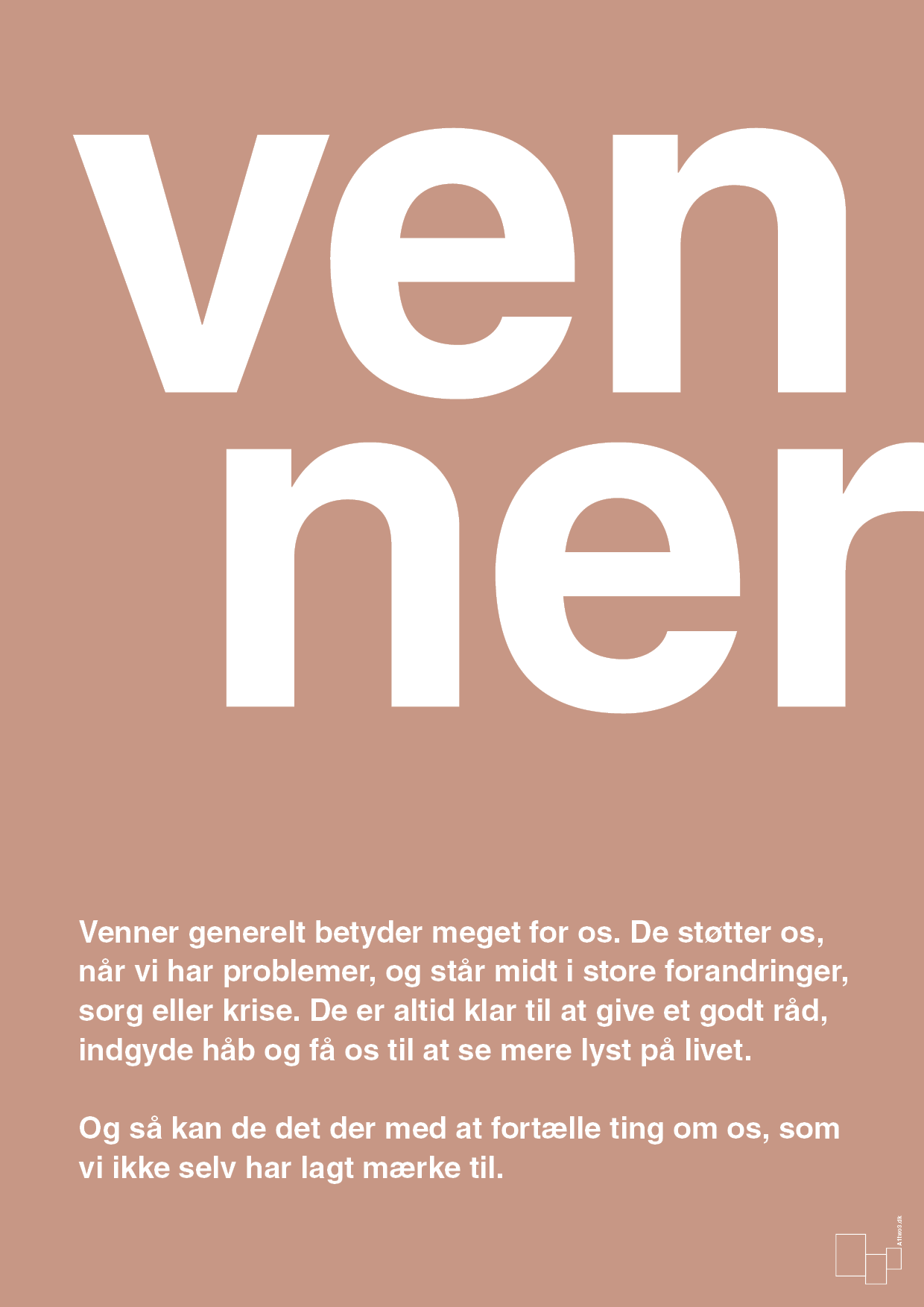 plakat: venner - powder-Retro-A1two3