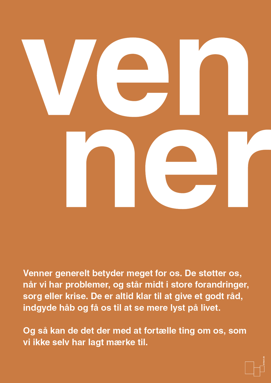 plakat: venner - rumba orange-Retro-A1two3
