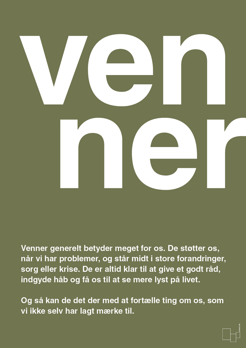 plakat: venner - secret meadow-Retro-A1two3
