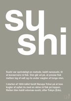 plakat: sushi - battleship gray-Retro-A1two3