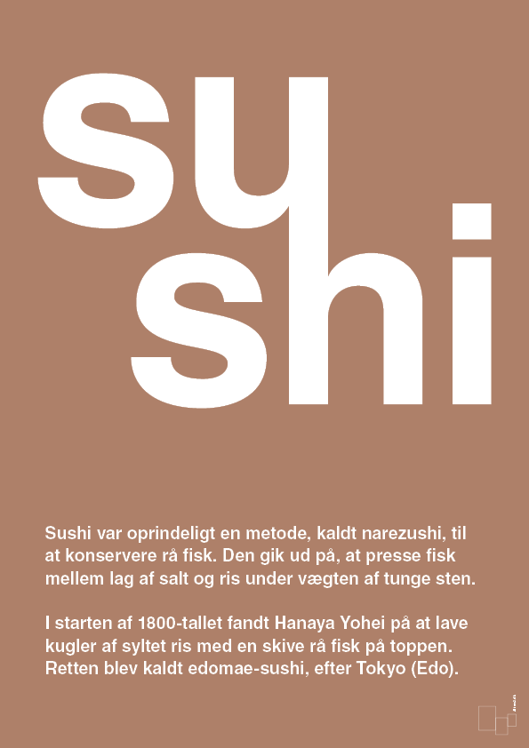 plakat: sushi - cider spice-Retro-A1two3