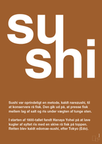 plakat: sushi - cognac-Retro-A1two3