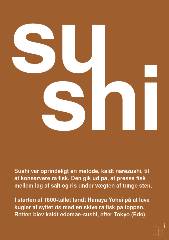 plakat: sushi - cognac-Retro-A1two3