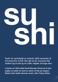 plakat: sushi - lapis blue-Retro-A1two3