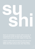 plakat: sushi - light drizzle-Retro-A1two3