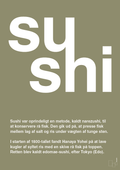plakat: sushi - misty forrest-Retro-A1two3