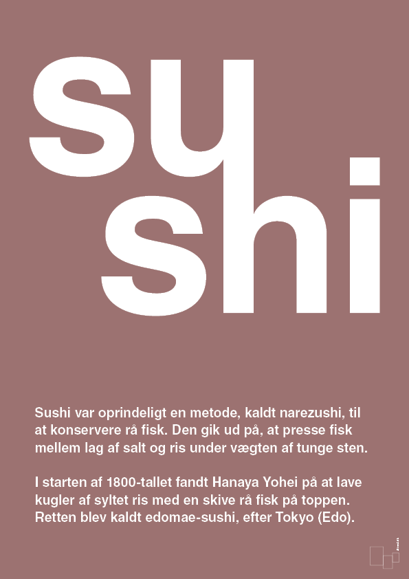 plakat: sushi - plum-Retro-A1two3