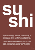 plakat: sushi - red pepper-Retro-A1two3