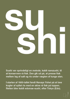 plakat: sushi - secret meadow-Retro-A1two3