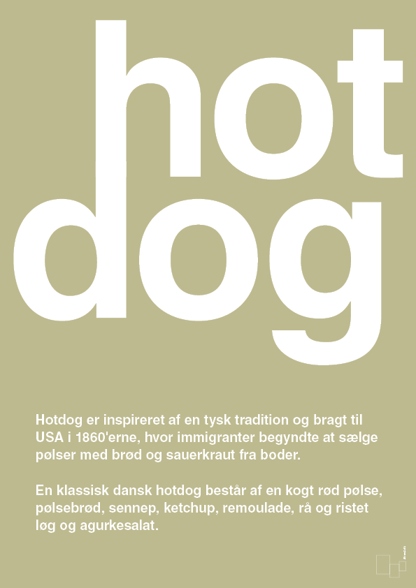 plakat: hotdog - back to nature-Retro-A1two3