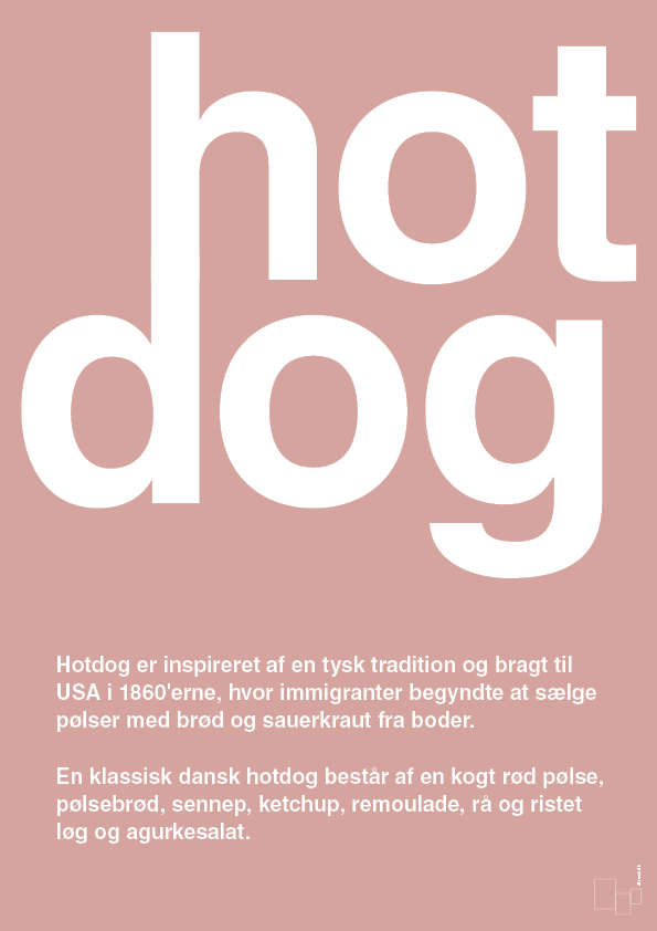 plakat: hotdog - bubble shell-Retro-A1two3