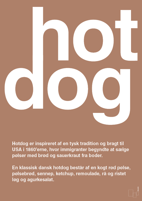 plakat: hotdog - cider spice-Retro-A1two3