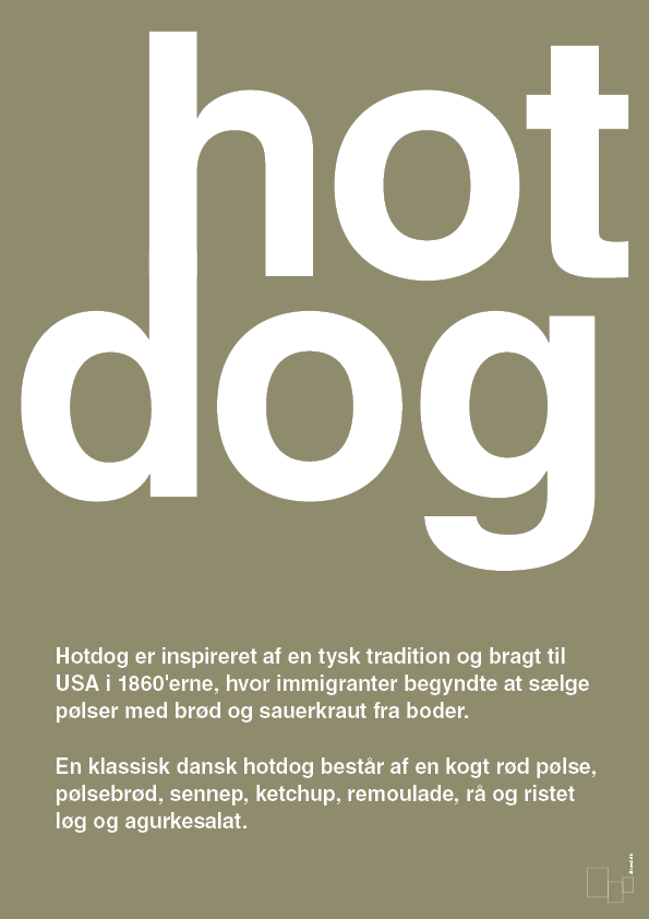 plakat: hotdog - misty forrest-Retro-A1two3