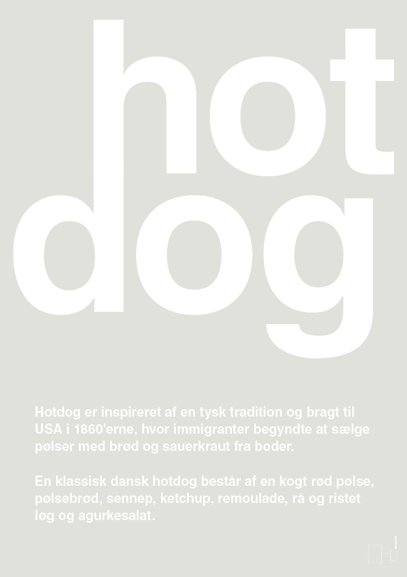 plakat: hotdog - painters white-Retro-A1two3