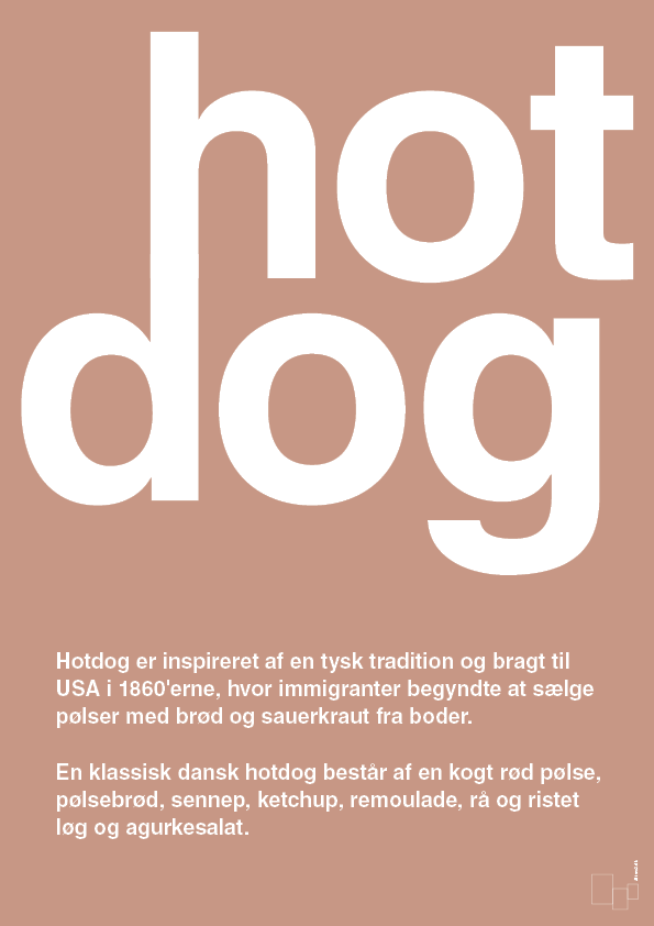 plakat: hotdog - powder-Retro-A1two3