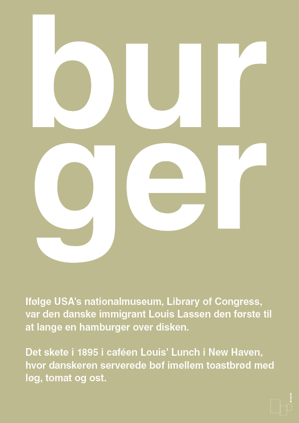 plakat: burger - back to nature-Retro-A1two3