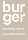 plakat: burger - creamy mushroom-Retro-A1two3