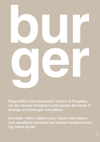 plakat: burger - creamy mushroom-Retro-A1two3