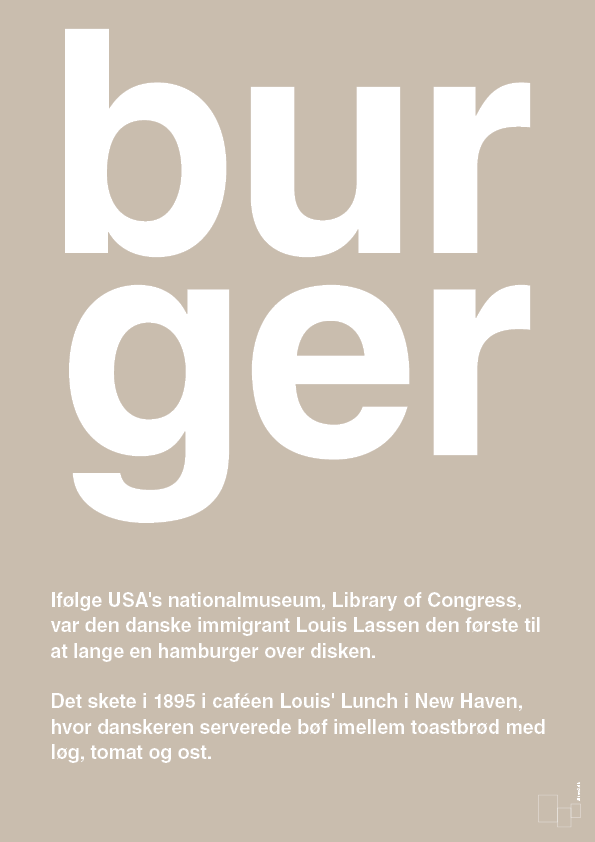 plakat: burger - creamy mushroom-Retro-A1two3