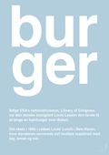 plakat: burger - heavenly blue-Retro-A1two3