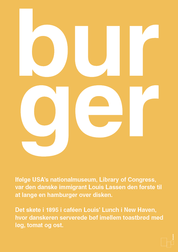plakat: burger - honeycomb-Retro-A1two3