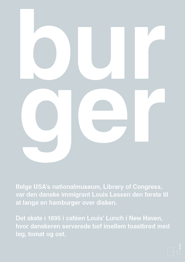 plakat: burger - light drizzle-Retro-A1two3