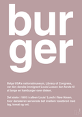 plakat: burger - light rose-Retro-A1two3