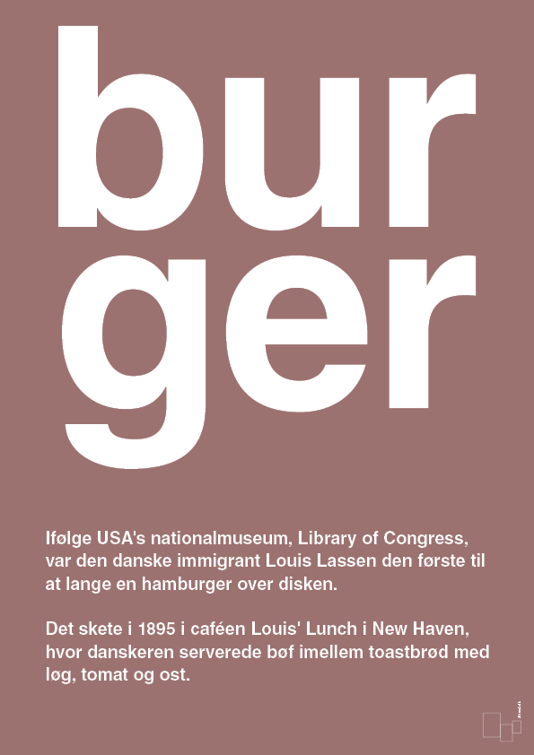 plakat: burger - plum-Retro-A1two3
