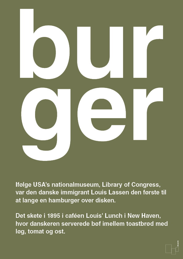 plakat: burger - secret meadow-Retro-A1two3