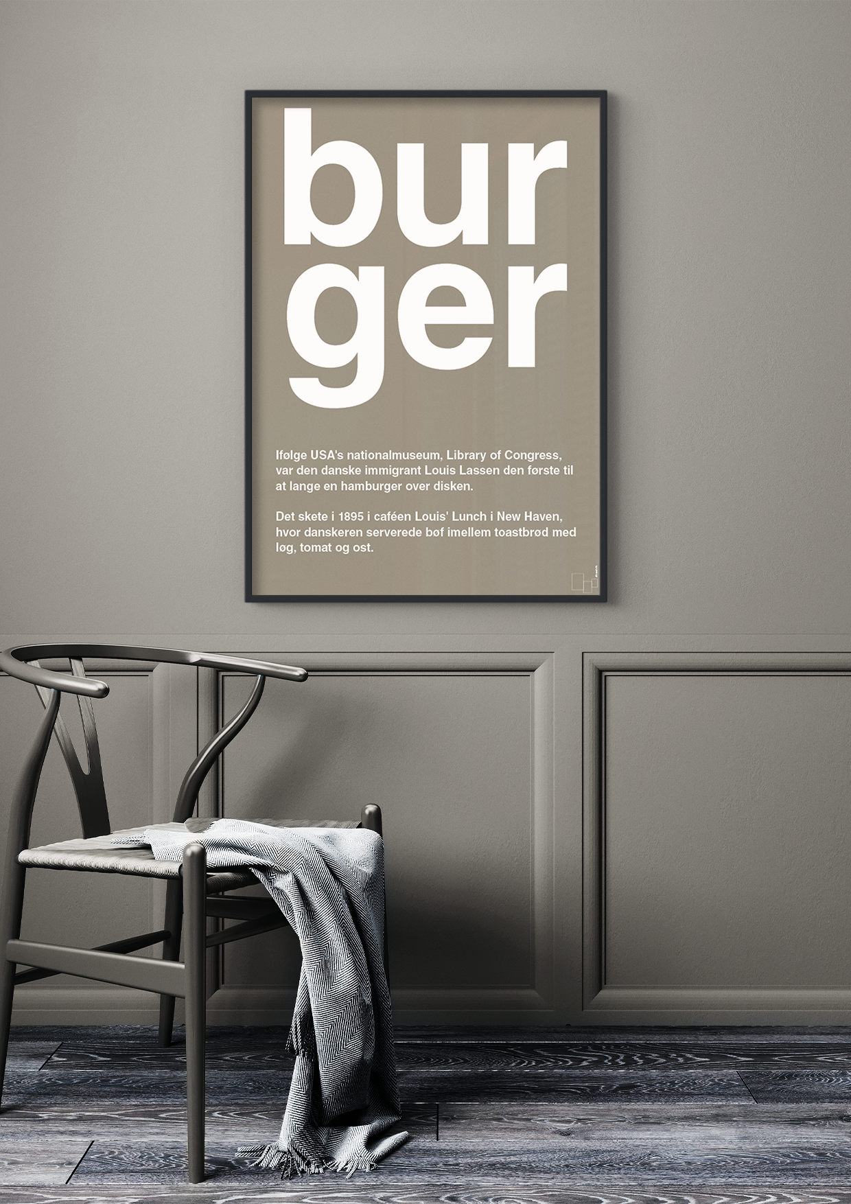 plakat: burger - cognac-Retro-A1two3