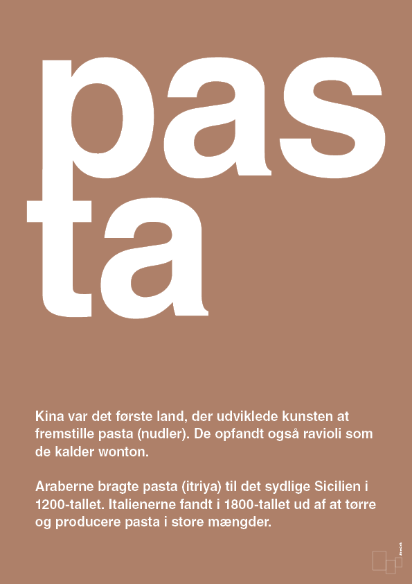 plakat: pasta - cider spice-Retro-A1two3