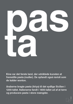 plakat: pasta - graphic charcoal-Retro-A1two3